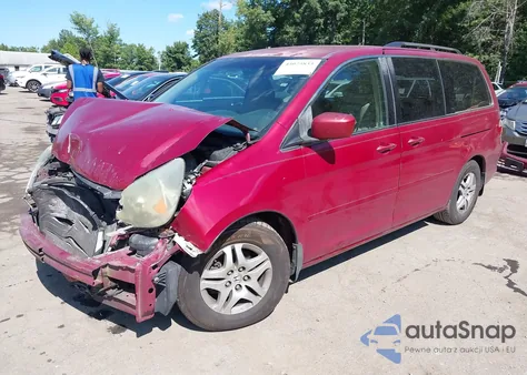 2006 Honda Odyssey Ex из США, поврежденный, VIN 5FNRL38406B401260